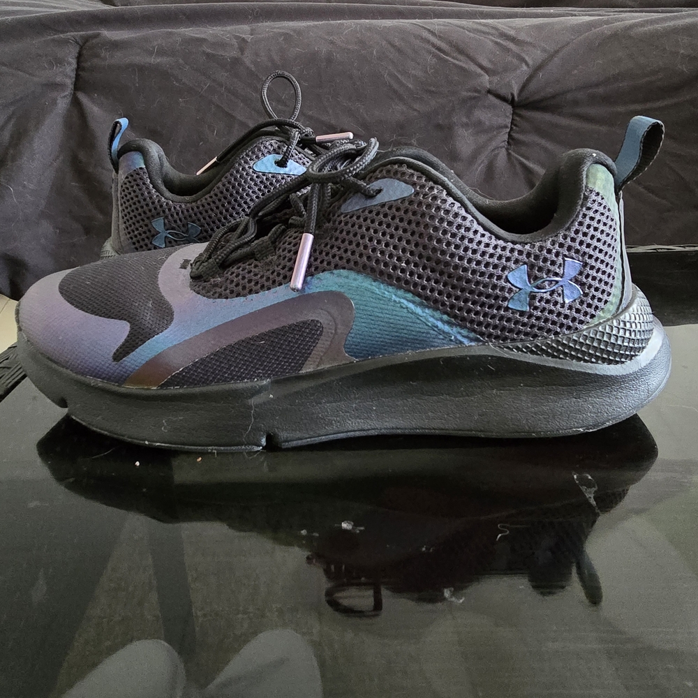 Under Armour Black and Blue Athletic Shoes SIZE 6.5